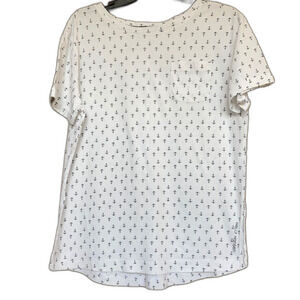 Helly Hansen white cotton tee anchor print